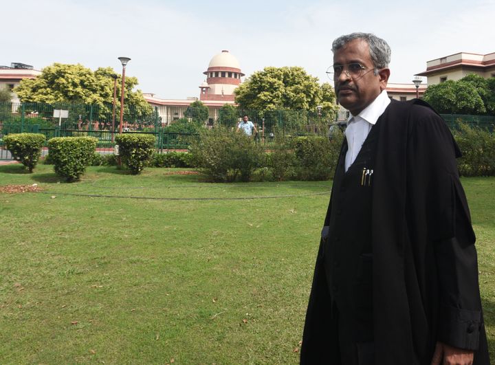 Senior advocate Sanjay Hegde pictured here in the campus of the Supreme Court in a file photo. 