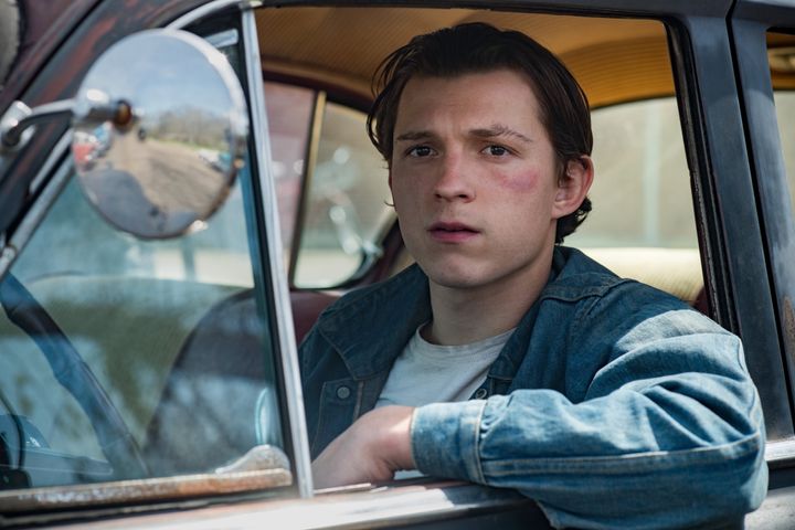 Tom Holland in "The Devil All the Time" on Netflix.