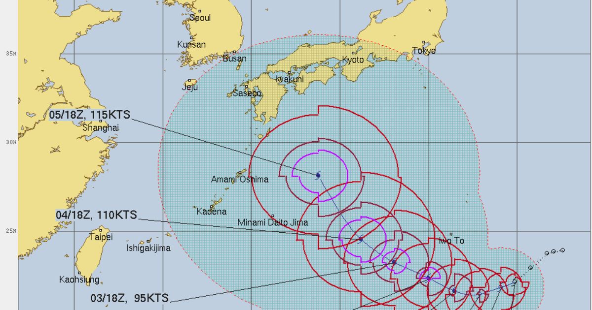 台風10号 の日本列島直撃を警戒する声が広がる 海外の気象機関の進路予測は ハフポスト