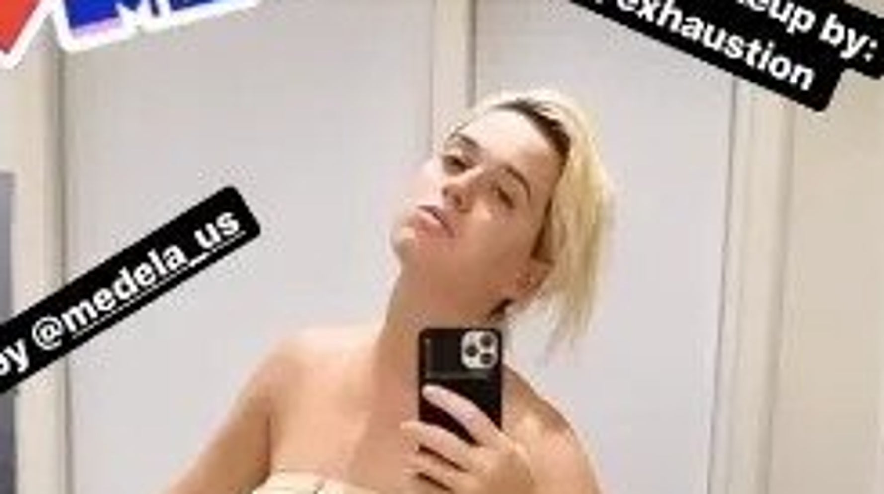 ぽっこりお腹にさく乳ブラ ケイティ ペリー 産後のリアルをインスタでシェア ハフポスト Life