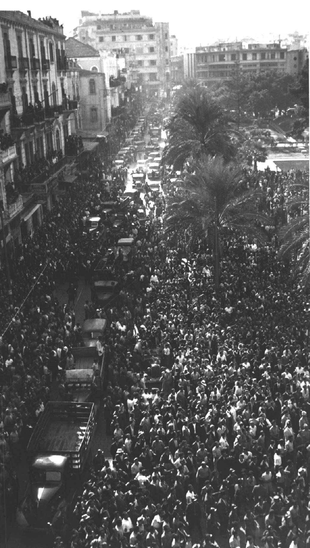 22 Νοεμβρίου 1943. Ημέρα της Ανεξαρτησίας του Λιβάνου. Πλατεία Μαρτύρων, πανηγυρισμοί.
