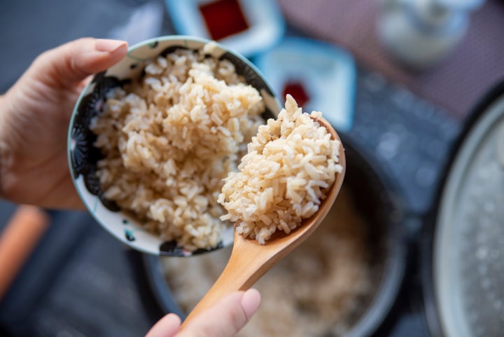 Whole grain rices benefit from soaking longer than polished grain rices.