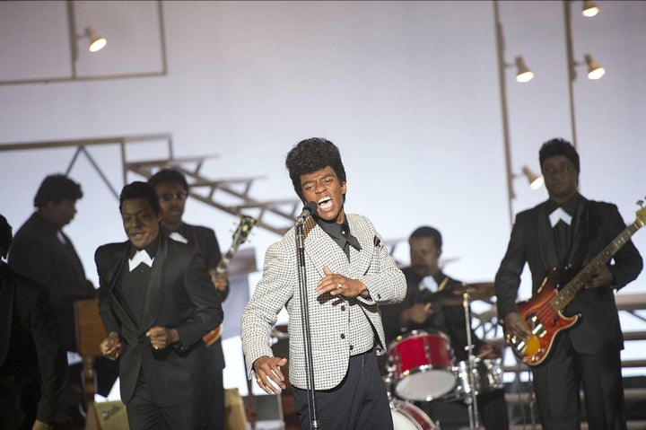 Boseman as James Brown in "Get On Up."