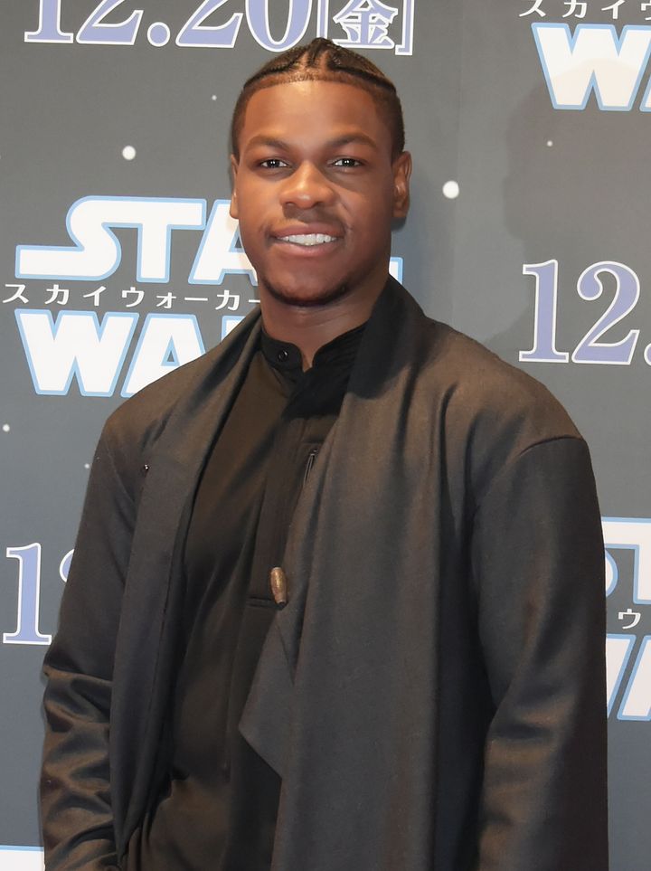John Boyega at a "Star Wars" fan event in 2019.