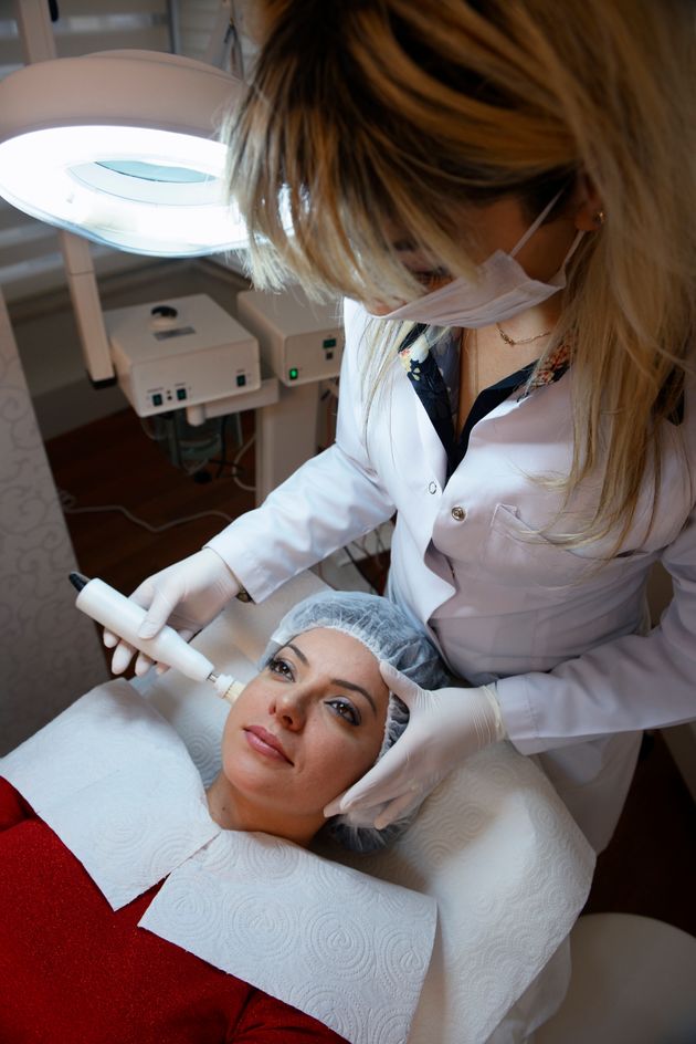 Young women at the beauty salon