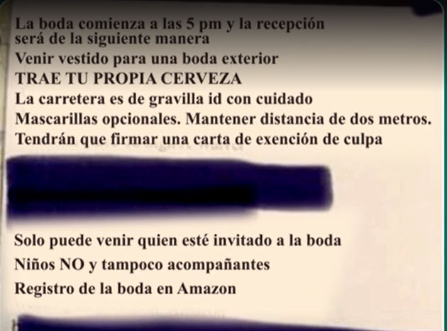 Recibe La Invitacion De Boda Mas Indignante Que Se Recuerda Ojo A Los Requisitos El Huffpost