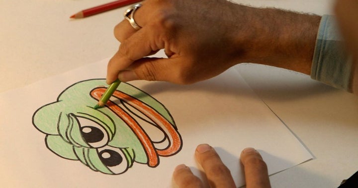 This image released by Ready Fictions shows in a scene from "Feels Good Man," about an artist battling to regain control of h