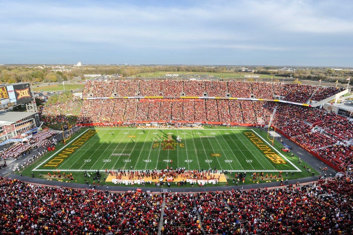 Iowa State's Jack Trice Stadium, pictured during a game last season, won't be hosting spectators for the Cyclones' 2020 season opener after all.