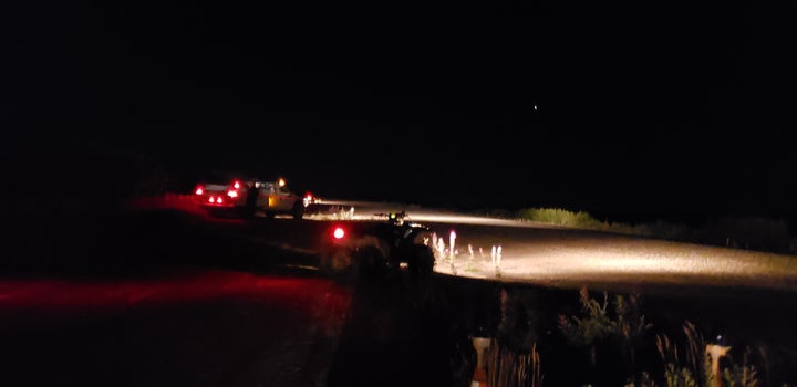 Residents of Igiugig lit up the runway of the village's small airport with their vehicles, enabling a medical assistance plan