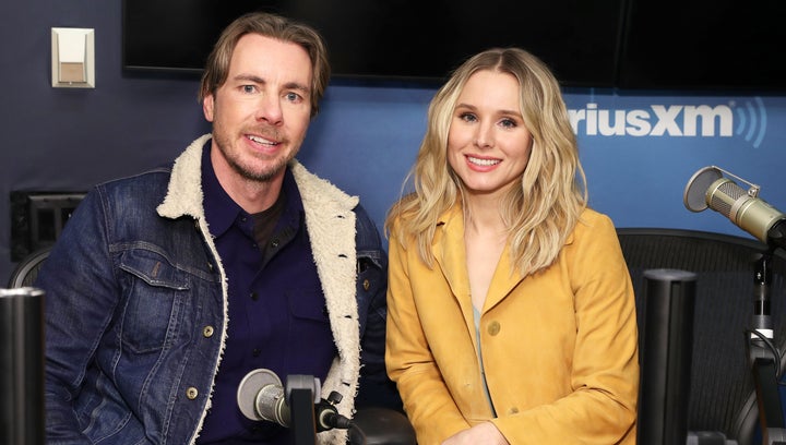 Dax Shepard and Kristen Bell at the SiriusXM Studios in New York on Feb. 25, 2019.