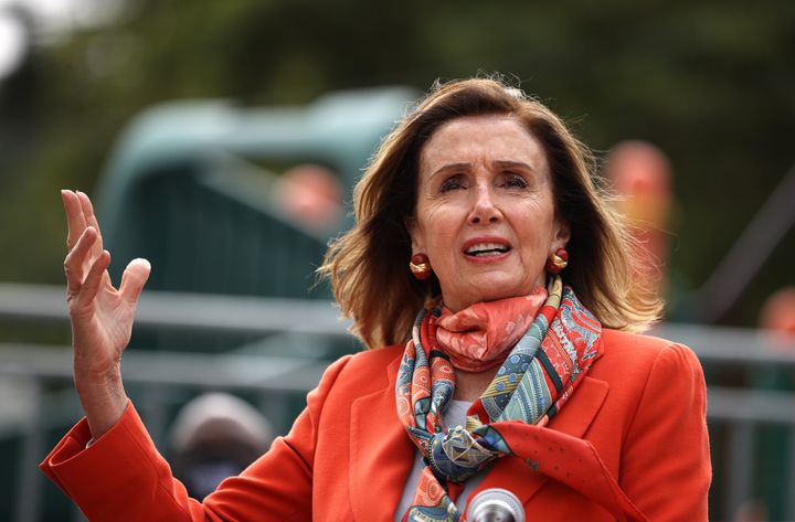 House Speaker Nancy Pelosi (D-Calif.) addressed the hair salon controversy during an event at a San Francisco school Wednesday.
