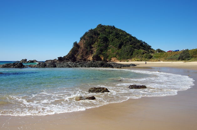 Nobbys Beach at Port Macquarie, one of 17 beaches in the area.