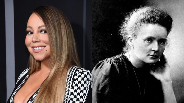 La cantante Mariah Carey y la científica Marie