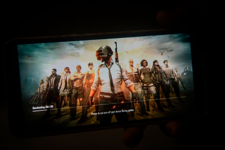 The PUBG Mobile game, owned by Chinese internet giant Tencent.