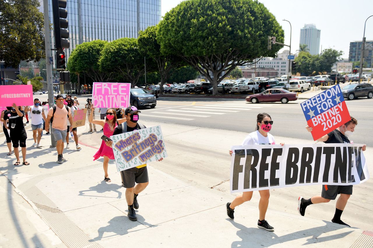 A #FreeBritney protest in Los Angeles.