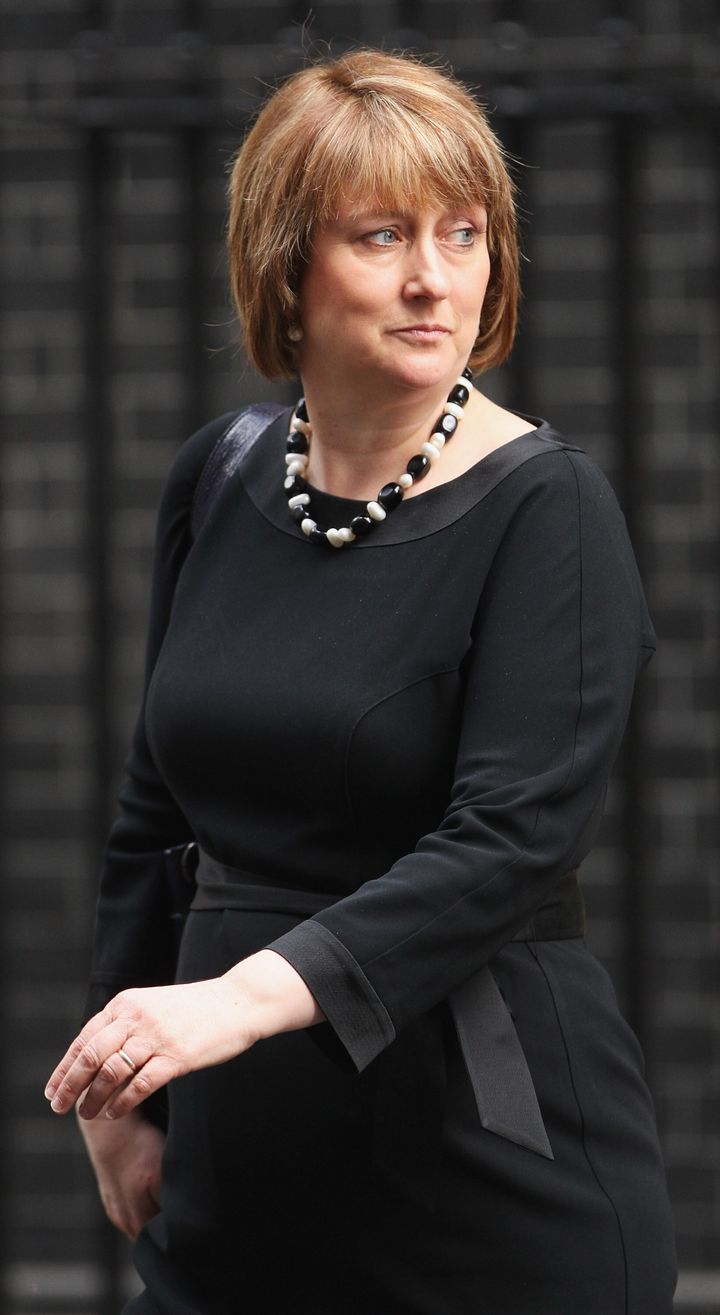 Jacqui Smith outside Downing Street in 2009