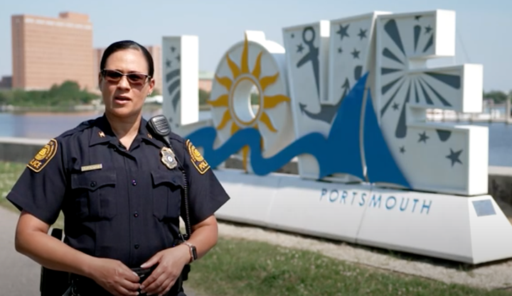 Portsmouth Police Chief Angela Greene was suspended after she announced questionable felony charges against a state senator,