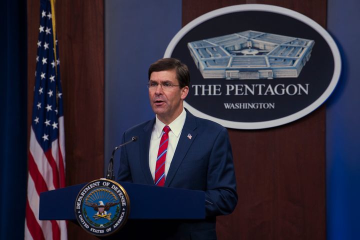 A push by Defense Secretary Mark Esper (above) to shut down the longtime publication Stars and Stripes for budget reasons may be thwarted by President Donald Trump.