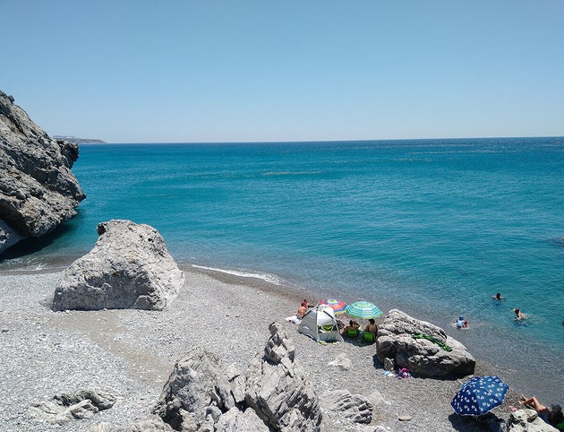 Παραλία Ληστής. Πισίνα πρώτη.