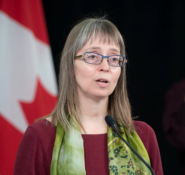 Alberta chief medical officer of health Dr. Deena Hinshaw provides an update on COVID-19 on July 30, 2020.