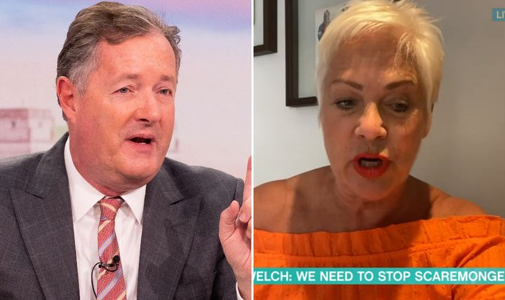 Piers Morgan and Denise Welch