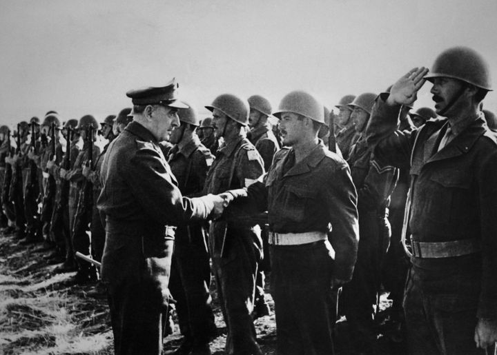 21 Οκτωβρίου 1950. Ο Στρατηγός Παπάγος επιθεωρεί το στράτευμα. (Photo by KEYSTONE-FRANCE/Gamma-Rapho via Getty Images)