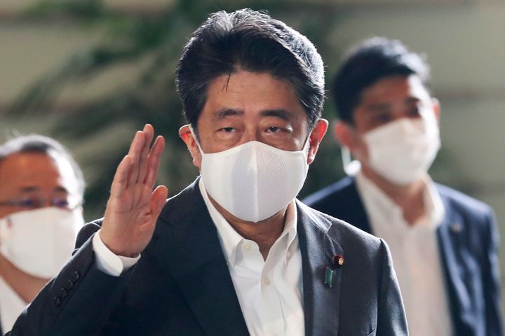 Japan's Prime Minister Shinzo Abe warned the typhoon could bring "record rains, winds, waves and high tides". 