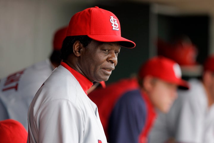 Former St. Louis Cardinals great and Hall of Famer Lou Brock in 2008.