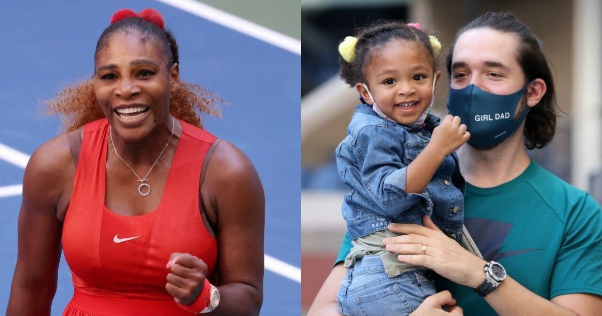 U S Open Serena Williams Supportee Par Son Mari Et Sa Fille Le Huffpost