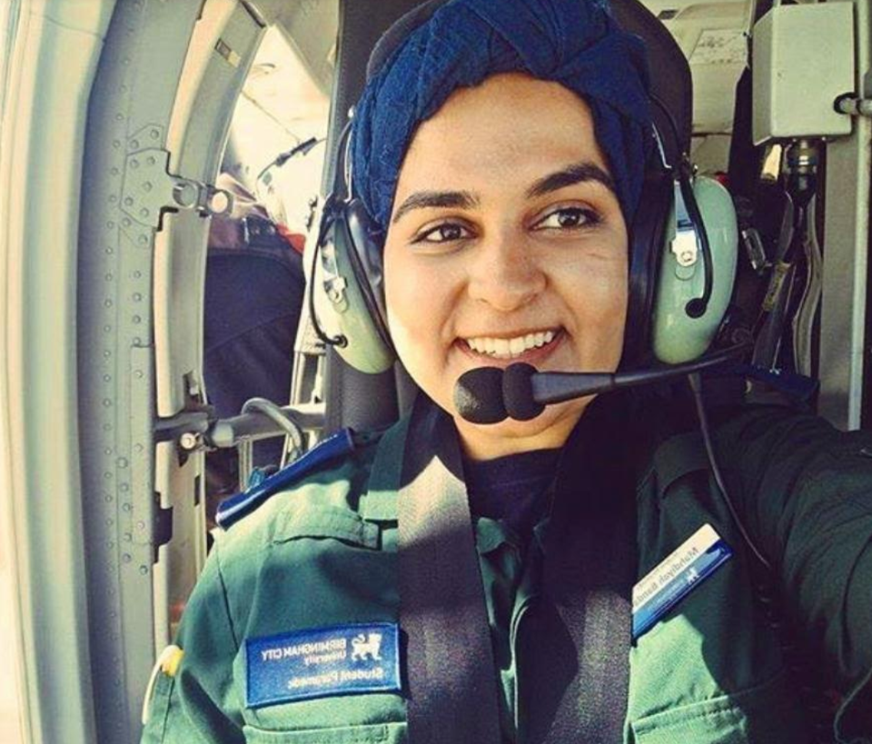 Mahdiyah Bandali, 21, a graduate paramedic based in