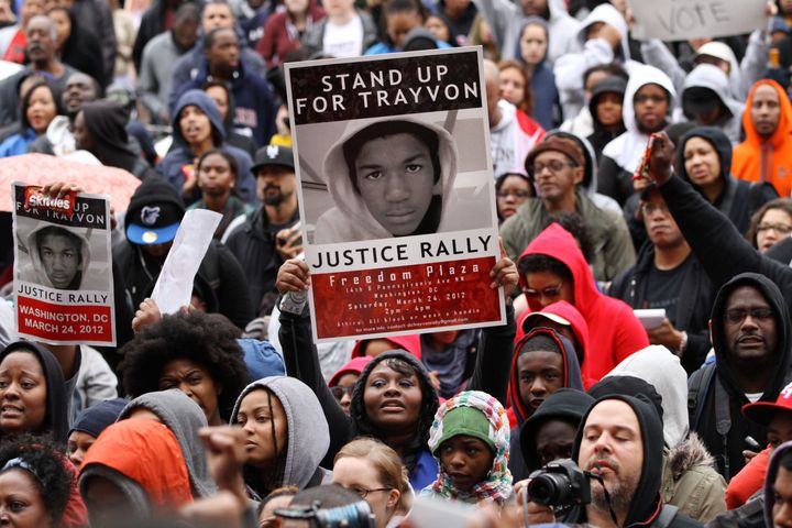 マーティンさんの射殺事件に対する抗議集会（ワシントン、2012年3月）