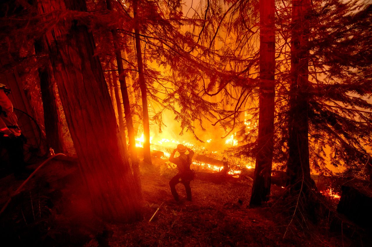 The Creek Fire had charred more than 114 square miles of timber after breaking out Friday.