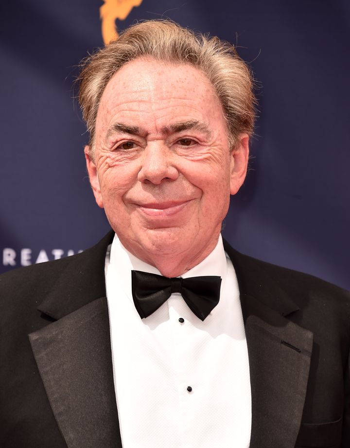 Sir Andrew Lloyd Webber attends the Creative Arts Emmys on Sept. 9, 2018 in Los Angeles.