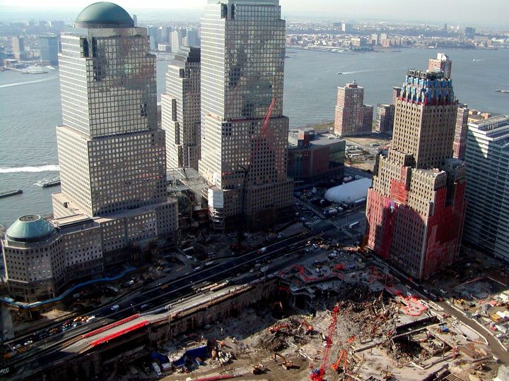 世界貿易センタービルの崩壊現場跡（2002年4月2日）