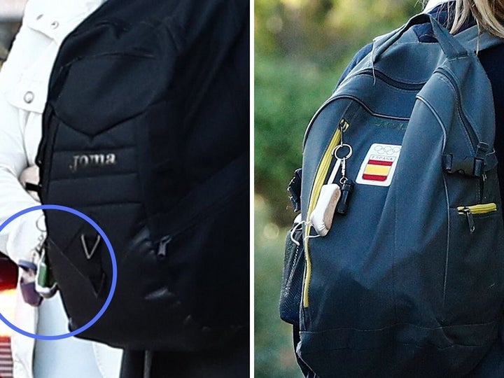 La mochila de Leonor del curso 2020/2021 y la mochila del curso 2019/2020.