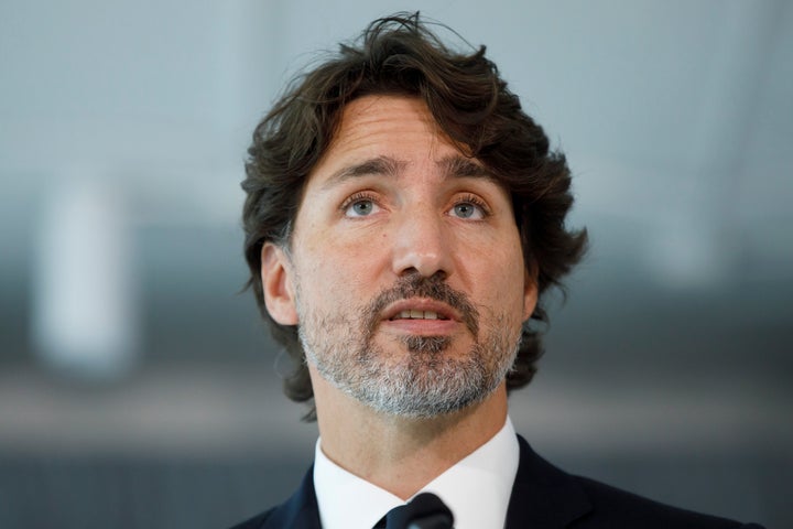 Prime Minister Justin Trudeau speaks during a press conference as he unveils plans for greater support for Black businesses, at HXOUSE in Toronto on Sept. 9, 2020.