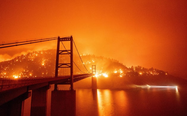 Skies Glow Orange In West Of US As Wildfires Rage