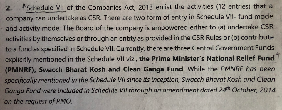 Internal note of the Ministry of Corporate Affairs drafted by Deputy Director Aparna Mudiam in response...