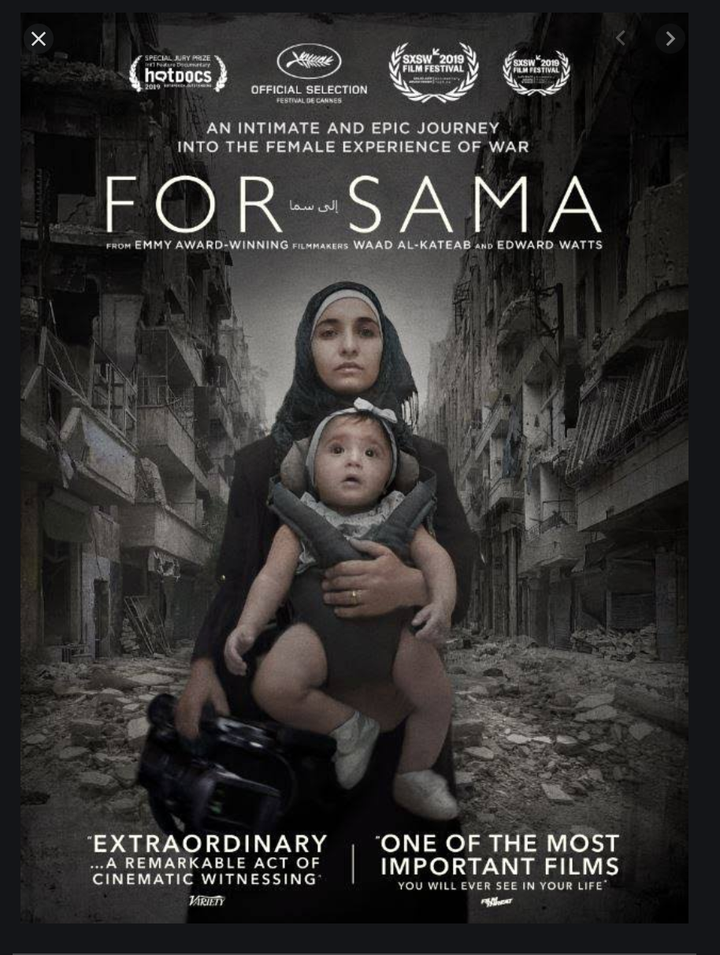 Waad al-Kateab's award-winning documentary, For Sama.