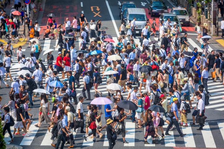 渋谷のスクランブル交差点