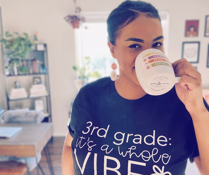 Colorado third grade teacher Tamara of the Instagram account @ifpencilscouldtalk is teaching virtually this fall. 