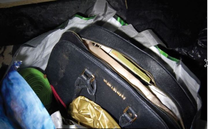 Jan's handbag, which was found in the flat of her killer 