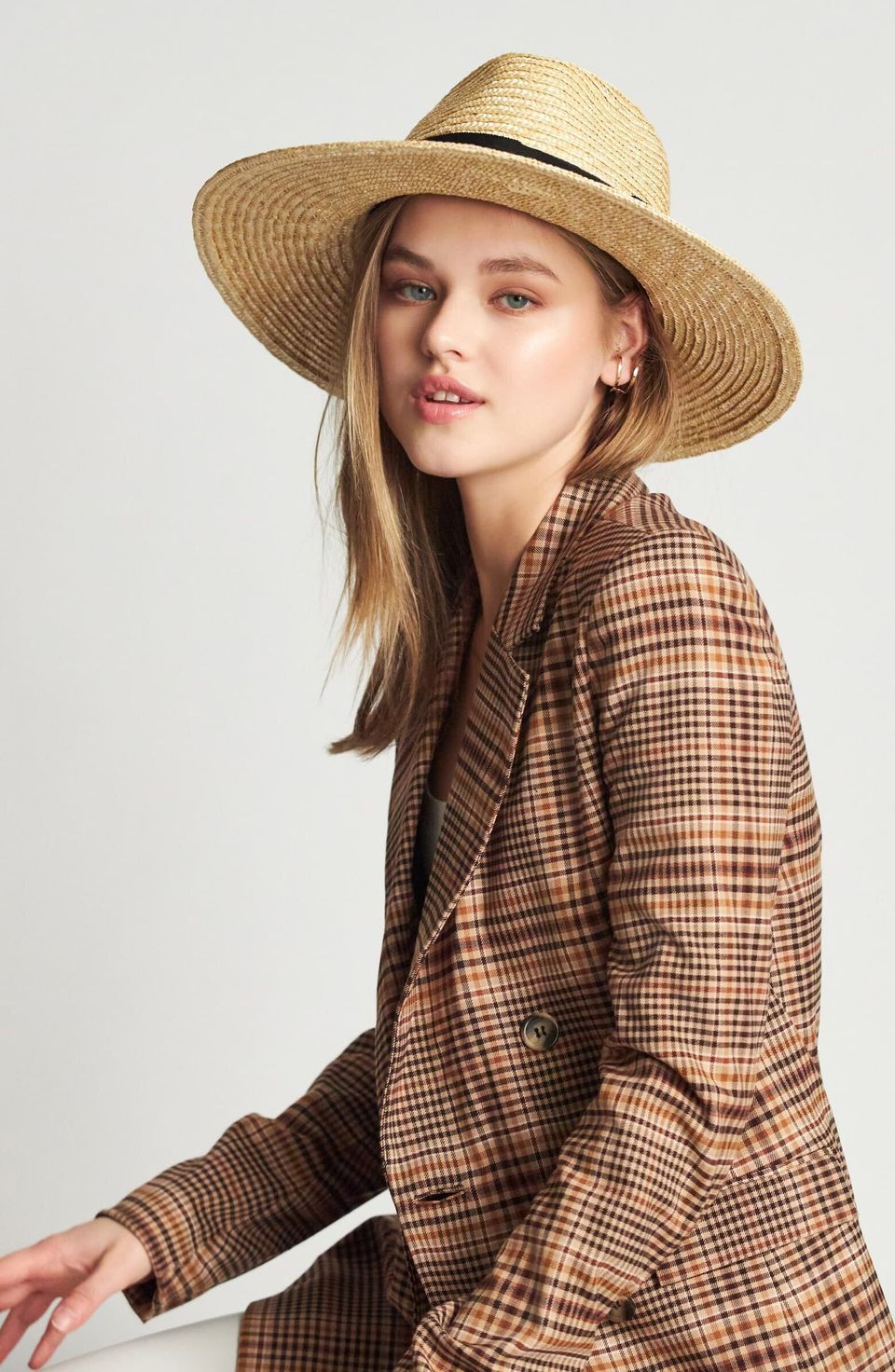 A straw hat to keep the sun at bay 