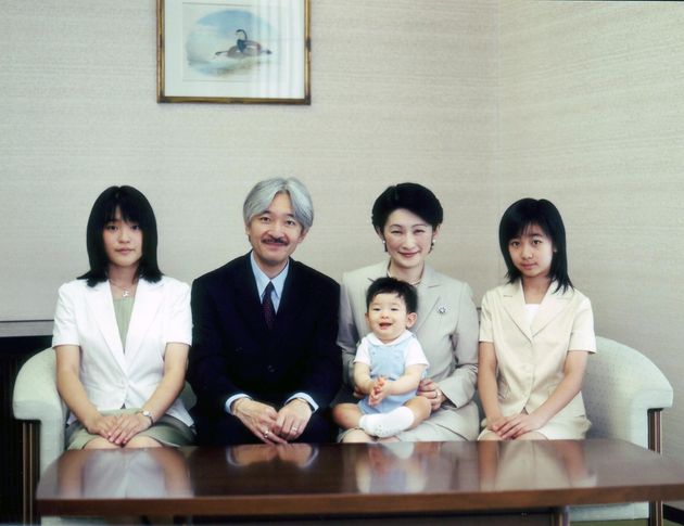 紀子さま、ご家族との一枚＝2007年8月