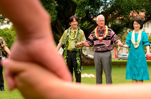 ハワイ・オアフ島を訪問した秋篠宮ご夫妻＝2018年6月