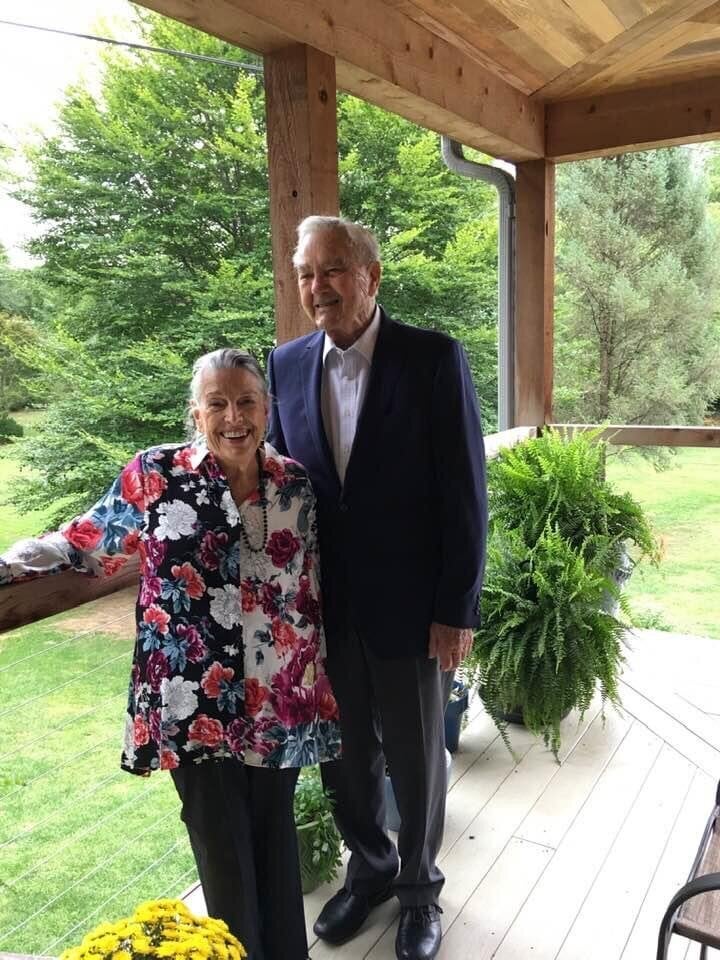 The author's mother and father, who were married for 63 years