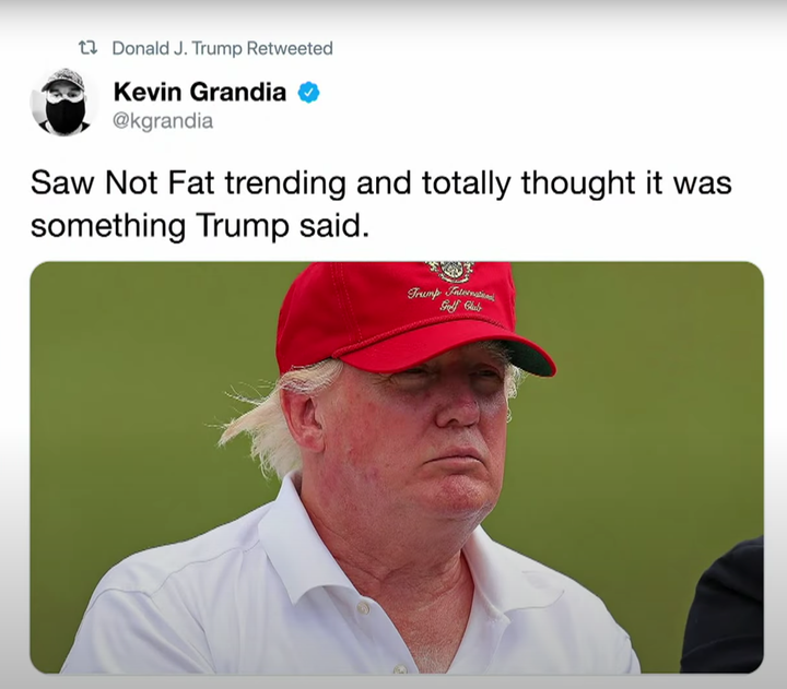 Donald Trump apparently approves this message.