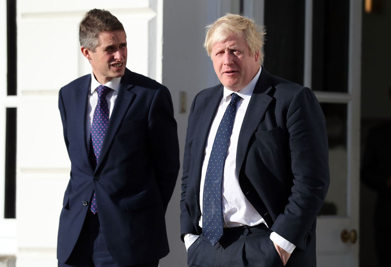 Boris Johnson and Gavin Williamson as foreign and defence secretaries ahead of a meeting with Japanese counterparts