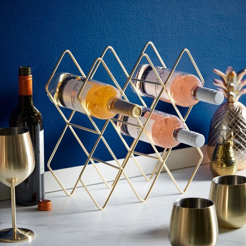 These Small Countertop Wine Racks Won't Take Up Much Kitchen Space