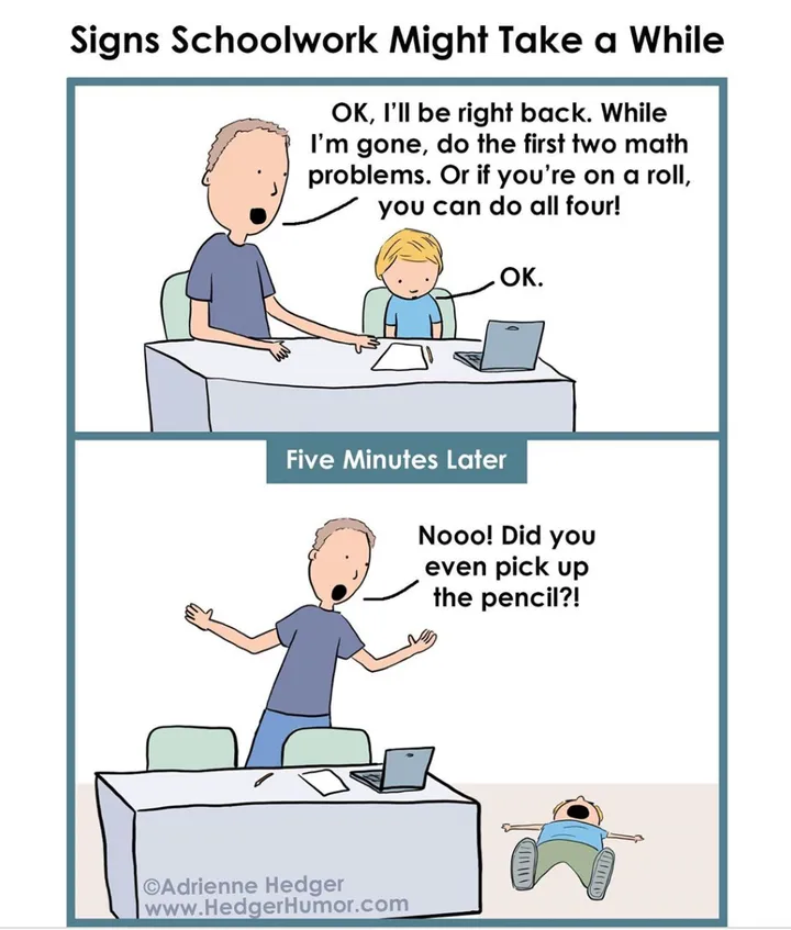 Mom S Relatable Comics Capture The Realities Of Distance Learning Huffpost Life